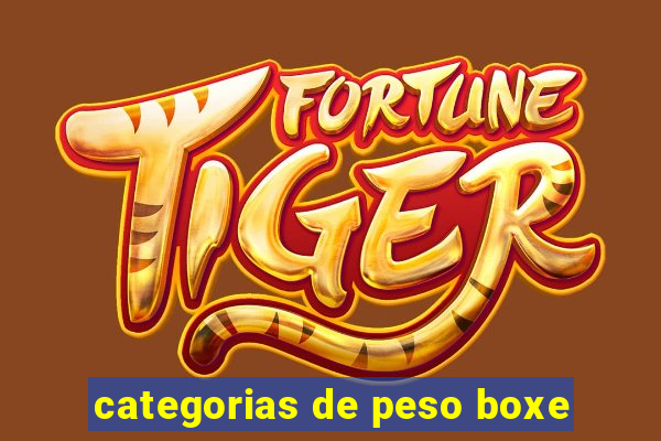 categorias de peso boxe