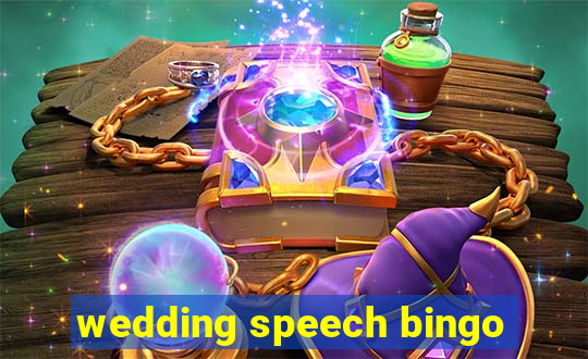 wedding speech bingo