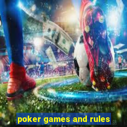 poker games and rules