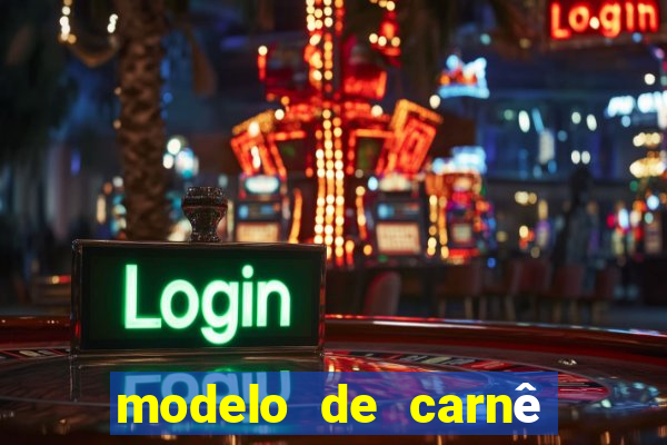 modelo de carnê de pagamento word