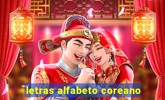 letras alfabeto coreano