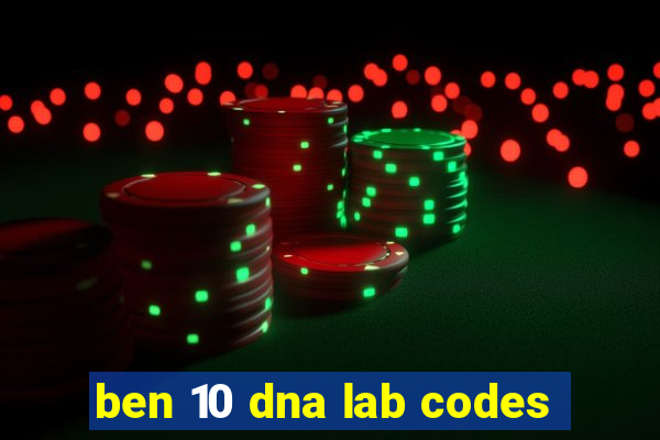 ben 10 dna lab codes