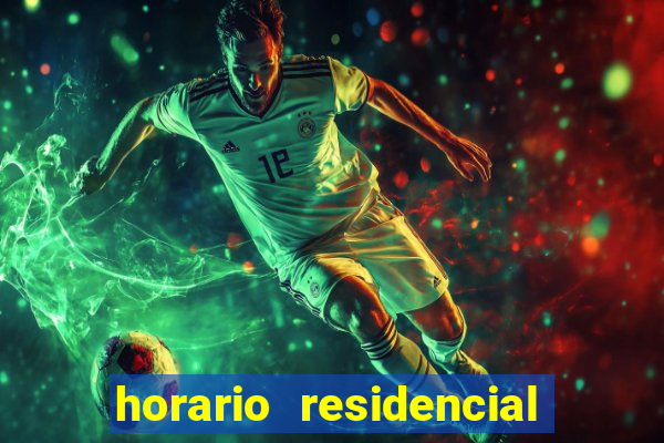 horario residencial das flores