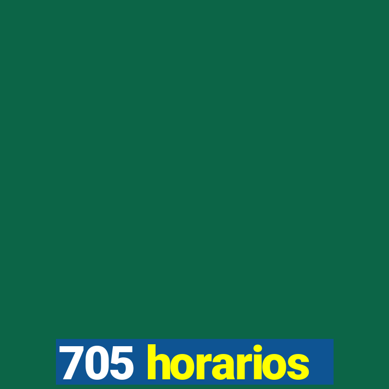 705 horarios