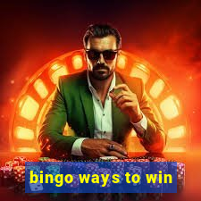 bingo ways to win