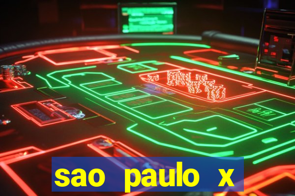 sao paulo x botafogo palpites