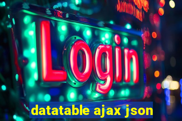 datatable ajax json