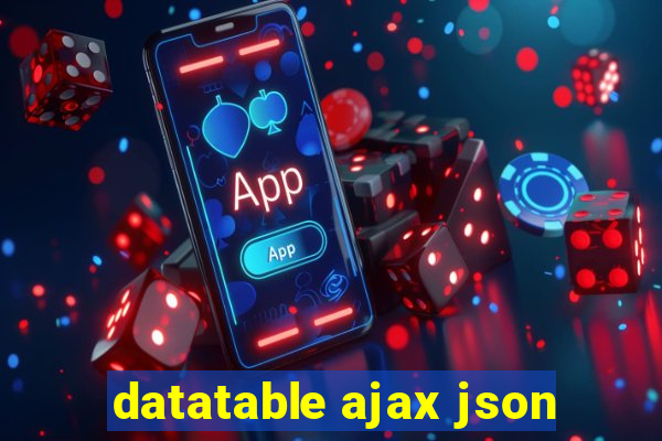 datatable ajax json