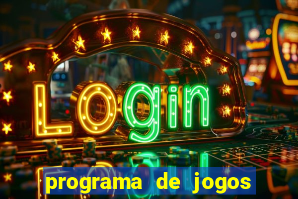 programa de jogos de futebol