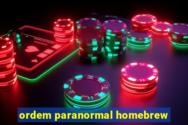 ordem paranormal homebrew