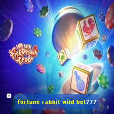 fortune rabbit wild bet777