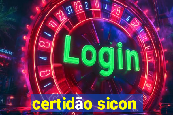 certidão sicon