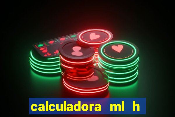 calculadora ml h para mcg kg min