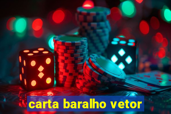 carta baralho vetor