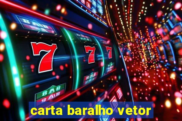 carta baralho vetor