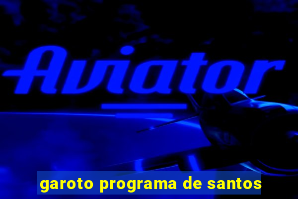 garoto programa de santos