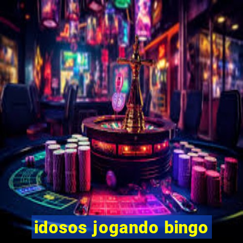 idosos jogando bingo