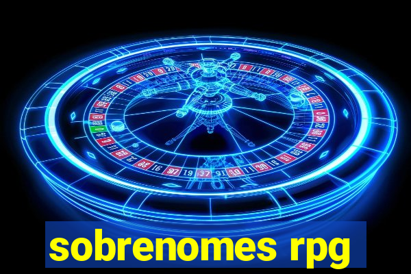 sobrenomes rpg