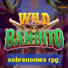 sobrenomes rpg