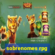 sobrenomes rpg