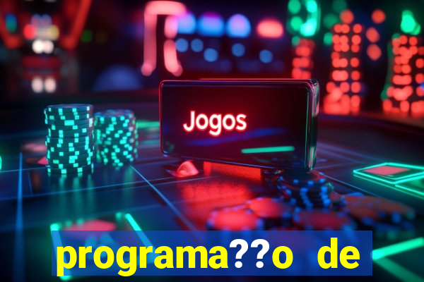 programa??o de jogos de futebol